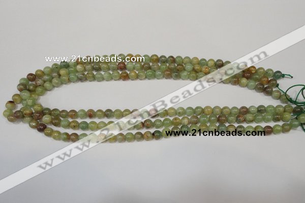 CGA202 15.5 inches 6mm round natural green garnet beads