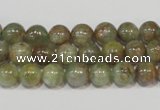 CGA203 15.5 inches 8mm round natural green garnet beads