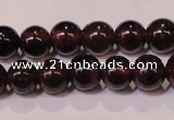 CGA351 14 inches 3mm round natural red garnet beads wholesale