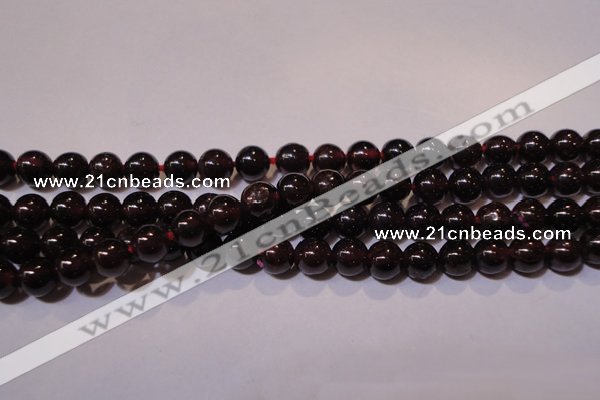 CGA352 14 inches 4mm round natural red garnet beads wholesale