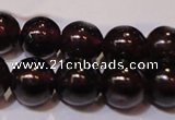 CGA353 14 inches 5mm round natural red garnet beads wholesale