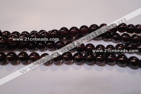CGA353 14 inches 5mm round natural red garnet beads wholesale