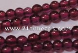 CGA355 15 inches 2mm round natural red garnet beads wholesale