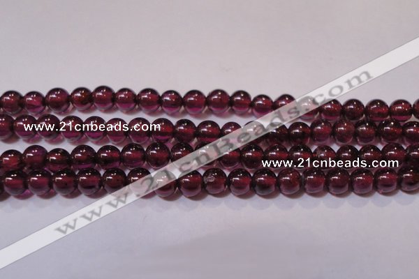 CGA356 15 inches 3mm round natural red garnet beads wholesale