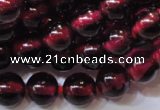 CGA357 15 inches 4mm round natural red garnet beads wholesale