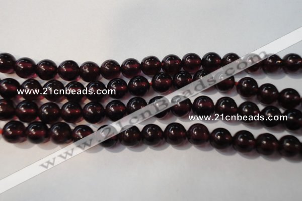 CGA358 15 inches 5mm round natural red garnet beads wholesale