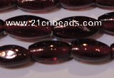 CGA372 15 inches 4*7mm rice natural red garnet beads wholesale