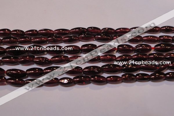 CGA372 15 inches 4*7mm rice natural red garnet beads wholesale