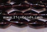 CGA374 15 inches 5*8mm rice natural red garnet beads wholesale