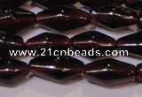 CGA374 15 inches 5*8mm rice natural red garnet beads wholesale