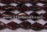 CGA388 15 inches 5*7mm diamond natural red garnet beads wholesale