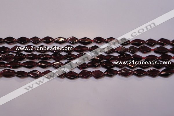 CGA388 15 inches 5*7mm diamond natural red garnet beads wholesale