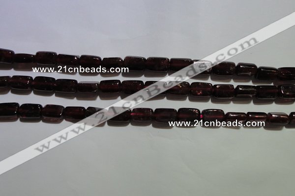 CGA403 15.5 inches 5*8mm rectangle natural red garnet beads wholesale