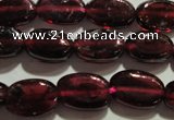 CGA407 15.5 inches 5*7mm oval natural red garnet beads wholesale