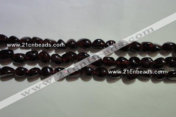 CGA416 15.5 inches 5*6mm nuggets natural red garnet beads wholesale