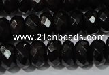 CGA459 15.5 inches 5*8mm faceted rondelle natural red garnet beads