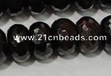 CGA461 15.5 inches 8*12mm faceted rondelle natural red garnet beads