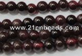 CGA464 15.5 inches 3mm round natural red garnet beads wholesale