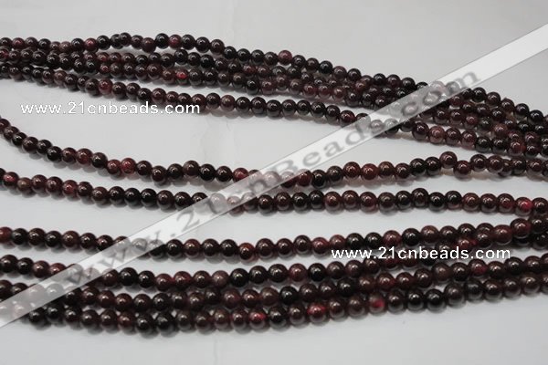 CGA464 15.5 inches 3mm round natural red garnet beads wholesale