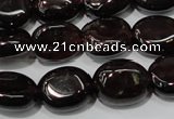 CGA469 15.5 inches 8*10mm oval natural red garnet beads