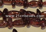 CGA489 15.5 inches 4*8mm – 4*10mm nuggets natural red garnet beads