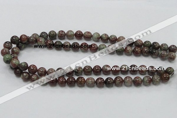 CGA50 15.5 inches 10mm round red green garnet gemstone beads