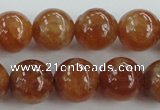 CGA503 15.5 inches 8mm round A grade yellow red garnet beads