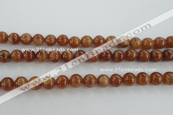 CGA503 15.5 inches 8mm round A grade yellow red garnet beads