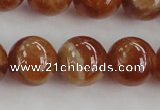 CGA504 15.5 inches 10mm round A grade yellow red garnet beads