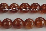 CGA511 15.5 inches 6mm round AA grade yellow red garnet beads