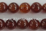 CGA512 15.5 inches 8mm round AA grade yellow red garnet beads