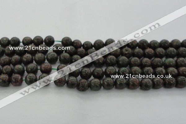 CGA552 15.5 inches 8mm round red green garnet gemstone beads