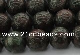 CGA553 15.5 inches 10mm round red green garnet gemstone beads