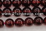 CGA605 15.5 inches 8mm A+ grade round natural orange garnet beads