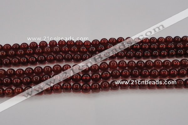 CGA608 15.5 inches 7mm AA grade round natural orange garnet beads