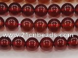 CGA611 15.5 inches 6mm AAA grade round natural orange garnet beads