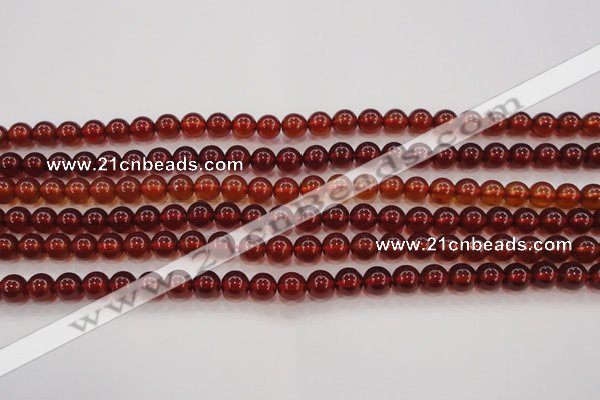 CGA611 15.5 inches 6mm AAA grade round natural orange garnet beads