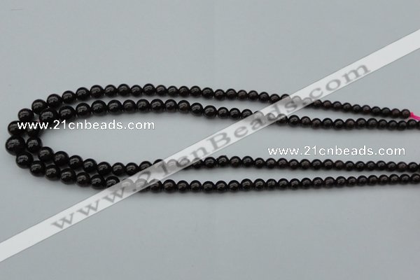 CGA650 15.5 inches 5mm - 10mm round red garnet gemstone beads