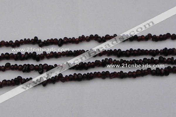 CGA652 15.5 inches 4*6mm nuggets red garnet gemstone beads