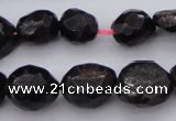 CGA658 15.5 inches 8*10mm - 15*18mm faceted nuggets red garnet beads