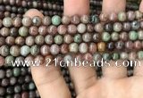 CGA683 15.5 inches 4mm round kashgar garnet beads wholesale