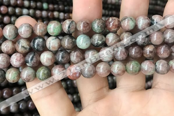 CGA685 15.5 inches 8mm round kashgar garnet beads wholesale