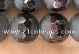CGA691 15.5 inches 10mm faceted round red garnet beads
