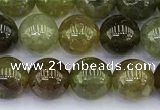 CGA711 15.5 inches 6mm round natural green garnet gemstone beads