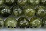 CGA842 15 inches 8mm round green garnet beads