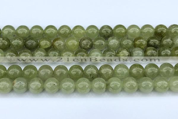 CGA847 15 inches 10mm round green garnet beads