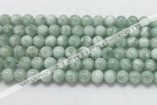 CGA902 15.5 inches 8mm round green angel skin gemstone beads