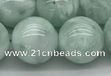 CGA905 15.5 inches 14mm round green angel skin gemstone beads