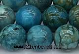 CGA929 15 inches 12mm round blue angel skin beads