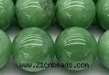 CGA933 15 inches 12mm round green angel skin beads